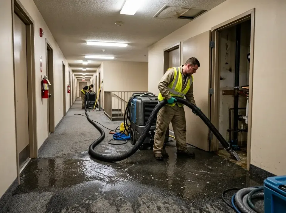multi-unit-apartment-hallway-f-005 — frequently asked questions, Emergency Burst Pipe Water Extraction & Removal in East Mas…